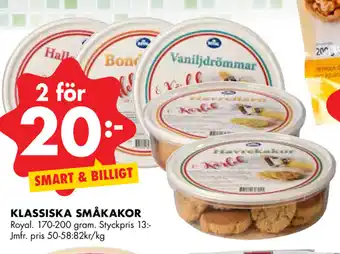 ÖoB Royal Klassiska Småkakor 170-200 gram erbjuda