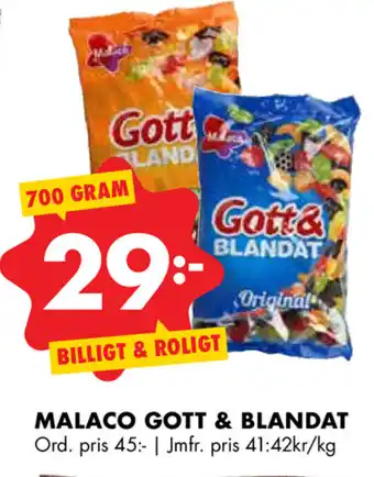 Malaco Gott & Blandat 700 gram