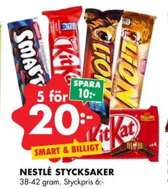 ÖoB Nestlé Stycksaker 38-42 gram erbjuda