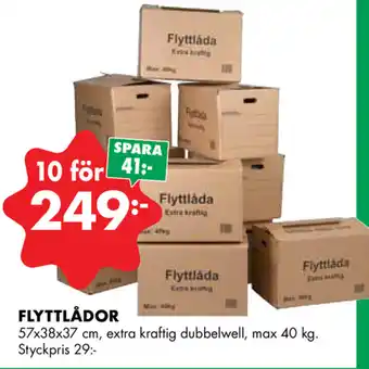 ÖoB Flyttlådor 57x38x37cm erbjuda