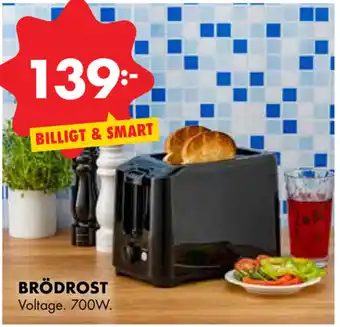 ÖoB Voltage Brödrost 700W erbjuda