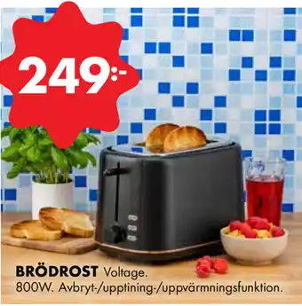 ÖoB Voltage Brödrost 800W erbjuda