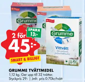 ÖoB Grumme Tvättmedel 1,12kg erbjuda