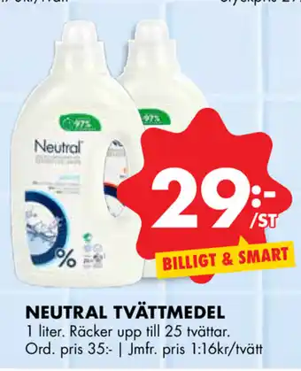 ÖoB Neutral Tvättmedel 1 liter erbjuda