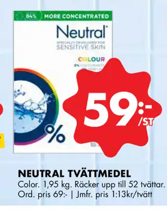 ÖoB Neutral Tvättmedel 1,95kg erbjuda