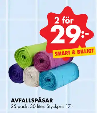 ÖoB Avfallspåsar 25-pack 30 liter erbjuda