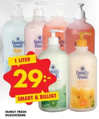 ÖoB Family Fresh Duschcreme 1 liter erbjuda