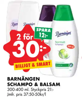 ÖoB Barnängen Schampo & balsam 300-400ml erbjuda