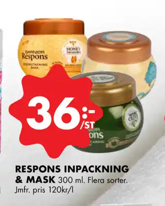 Respons Inpackning & Mask 300ml