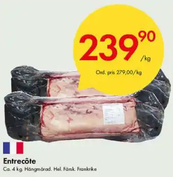 Snabbgross Entrecôte 4kg erbjuda