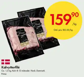 Snabbgross Prime Kalvytterfilé 1,3kg erbjuda