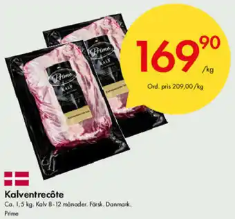 Snabbgross Prime Kalventrecôte 1,5kg erbjuda