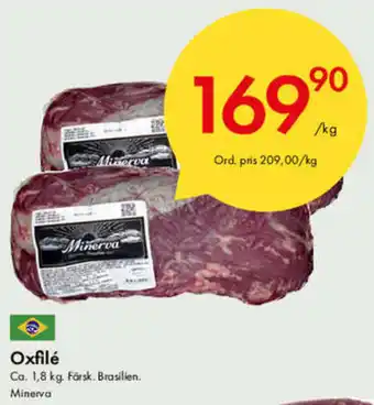 Snabbgross Minerva Oxfilé 1,8kg erbjuda