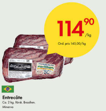 Snabbgross Minerva Entrecôte 2kg erbjuda