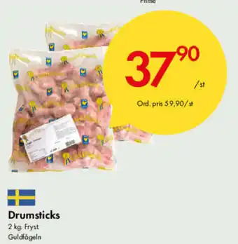 Snabbgross GuldFågeln Drumsticks 2kg erbjuda