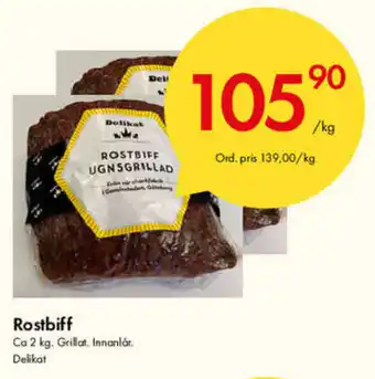 Snabbgross Rostbiff 2kg erbjuda