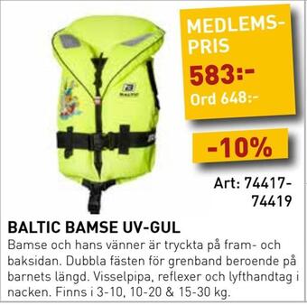 SeaSea Baltic bamse uv-gul erbjuda