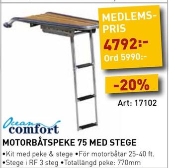 SeaSea Motorbåtspeke 75 med stege erbjuda