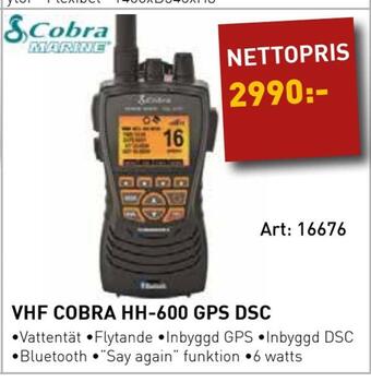 Vhf cobra hh-600 gps dsc
