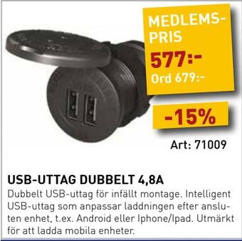 SeaSea Usb-uttag dubbelt 4,8a erbjuda