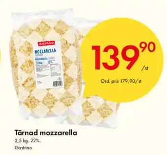 Snabbgross Gastrino Tärnad mozzarella 2,5kg erbjuda