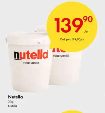 Snabbgross Nutella 3kg erbjuda