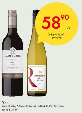 Snabbgross Jacob'S Creek Vin 75cl erbjuda