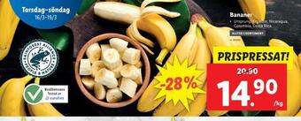 Lidl Bananer erbjuda