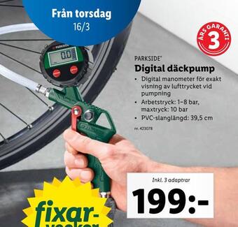 Lidl Digital däckpump erbjuda