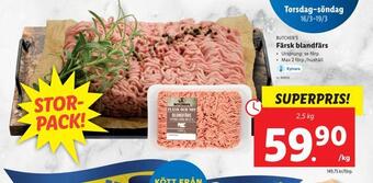 Lidl Färsk blandfärs erbjuda