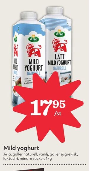 Hemköp Arla yoghurt erbjuda