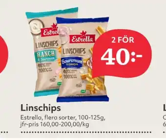 Hemköp Estrella linschips erbjuda