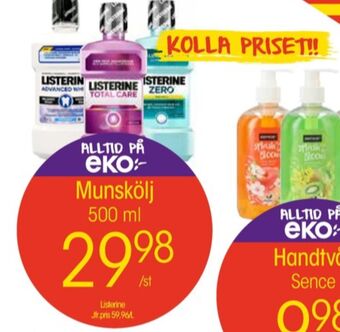 EKO Listerine munskölj erbjuda