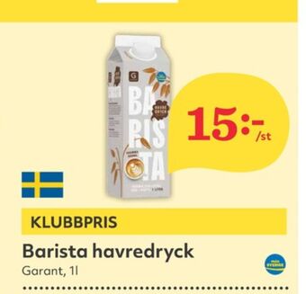 Hemköp Barista havredryck erbjuda