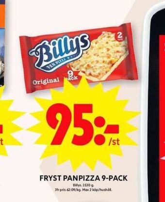 ICA Maxi Billys pizza erbjuda