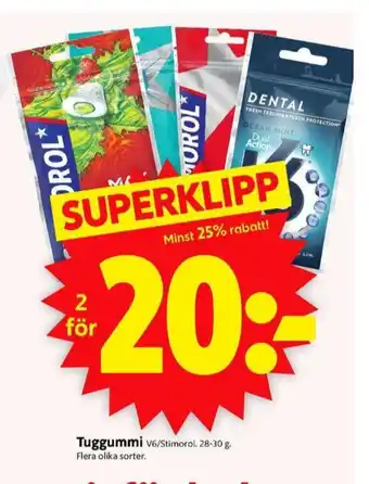 Stimorol tuggummi max splash strawberry lime