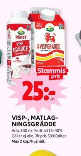 ICA Kvantum Arla vispgrädde erbjuda
