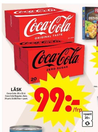 ICA Maxi Coca cola läskedryck erbjuda