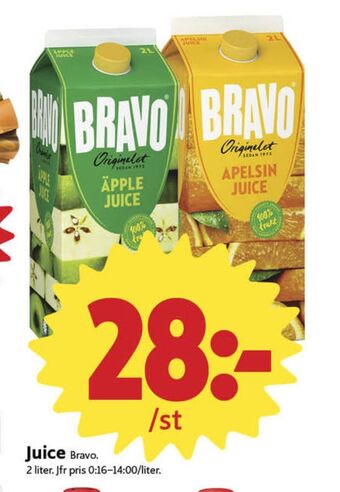 ICA Nära Bravo juice erbjuda