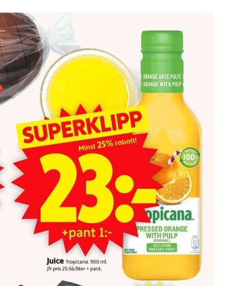 ICA Supermarket Tropicana juice erbjuda