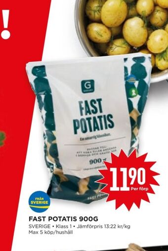 Willys Hemma Garant potatis erbjuda