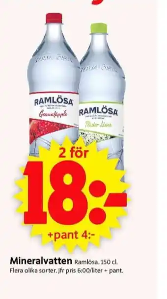 ICA Supermarket Granatäpple mineralvatten erbjuda
