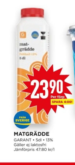 Willys Hemma Garant matlagningsgrädde erbjuda