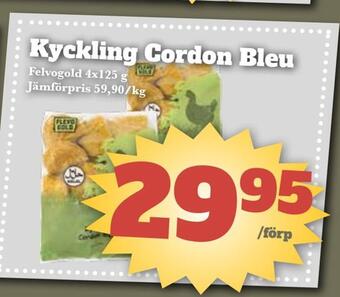 Bonum Matmarknad Kyckling cordon bleu erbjuda