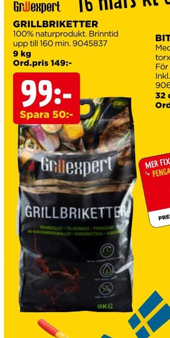 Jem&Fix Grillbriketter erbjuda