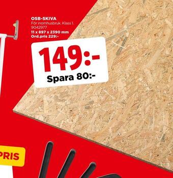 Jem&Fix Osb-skiva erbjuda