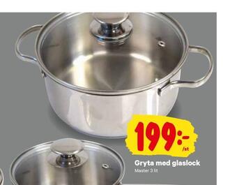 Gryta med glaslock