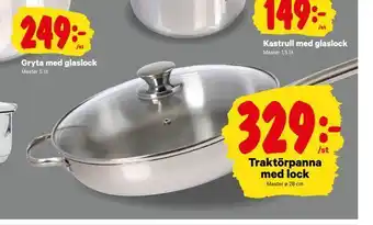 City Gross Traktörpanna med lock erbjuda