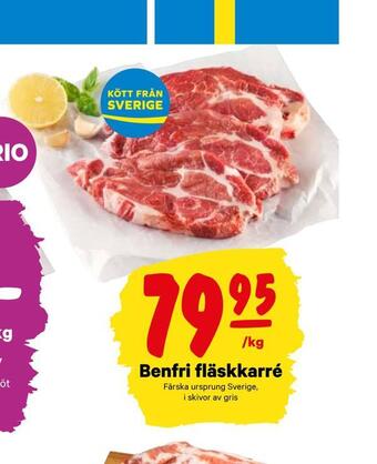 City Gross Benfri fläskkarré erbjuda