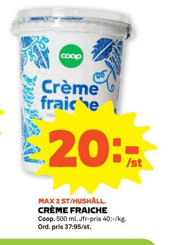 Coop Forum Crème fraiche erbjuda